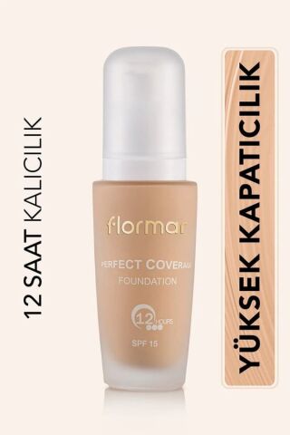 Flormar Yoğun Kapatıcı Su Bazlı Fondöten (Sıcak Alt Ton) - Perfect Coverage Foundation - 101 - 8690604085897