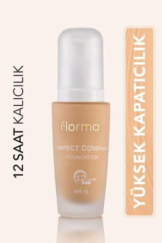 Flormar Su Bazlı Fondöten (SICAK ALT TON) - Perfect Coverage Foundation - 103 Creamy Beige - 8690604085910