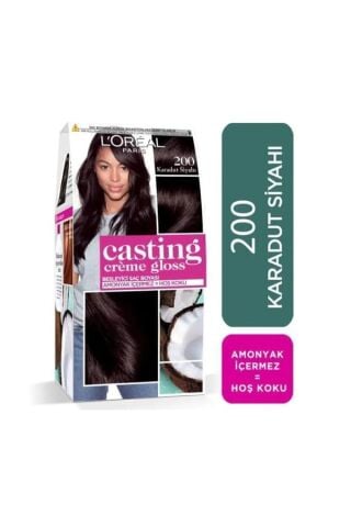 L'Oreal Paris Karadut Siyahı Saç Boyası - Casting Creme Gloss 200