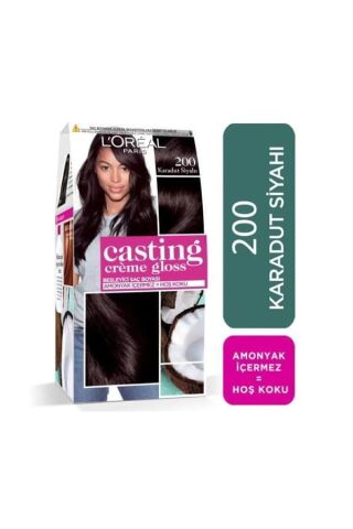 L'Oreal Paris Karadut Siyahı Saç Boyası - Casting Creme Gloss 200