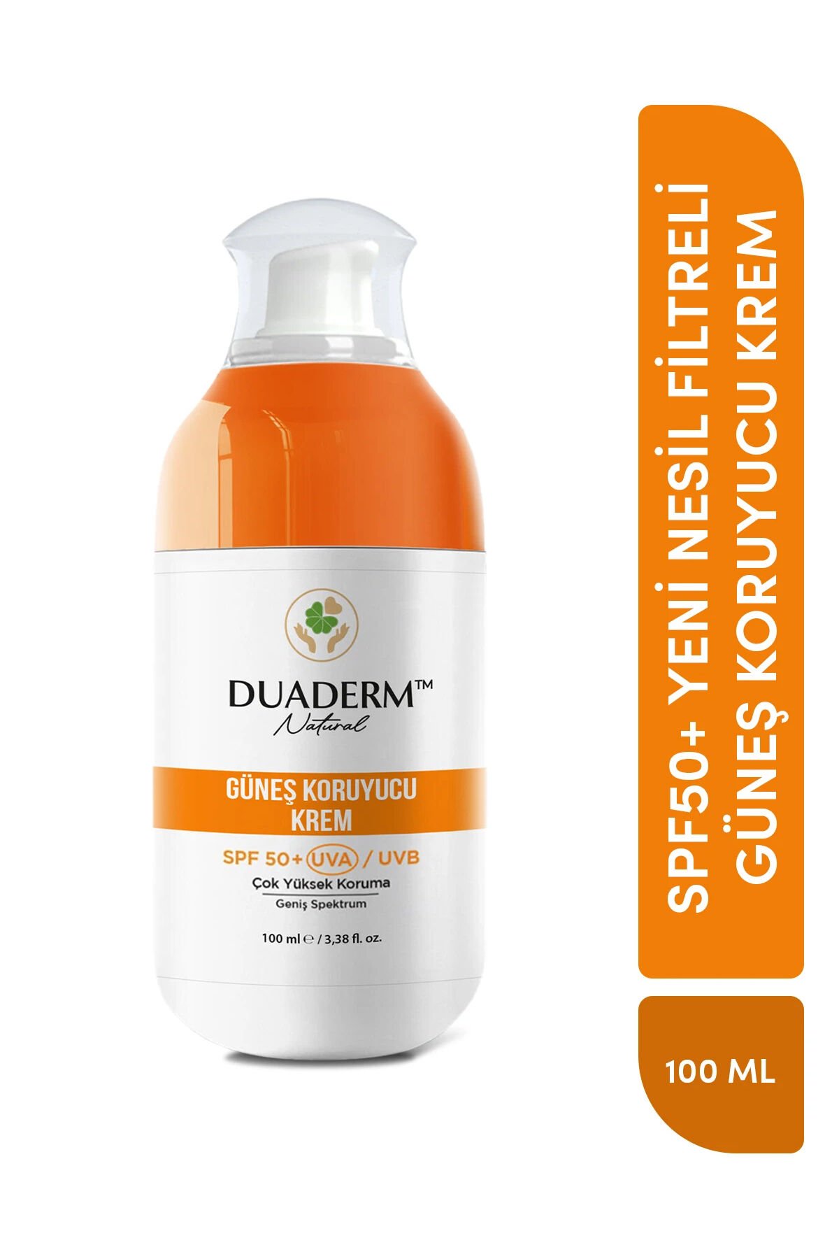 Duaderm Yeni Nesil Filtreli C Vitaminli Yüz ve Vücut Güneş Kremi SPF50  100 ml