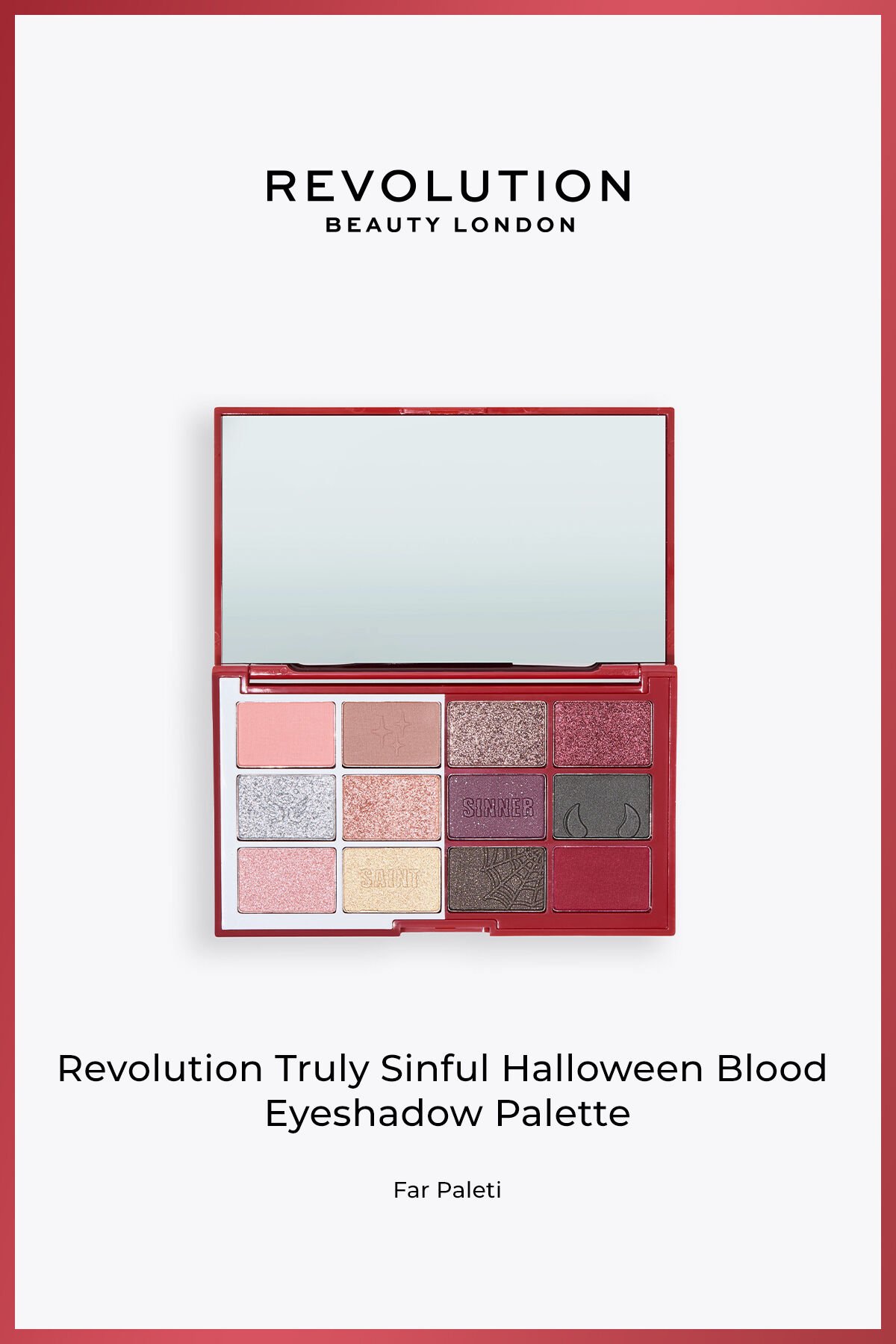 Truly Sinful Eyeshadow Palette - Far Paleti Blood