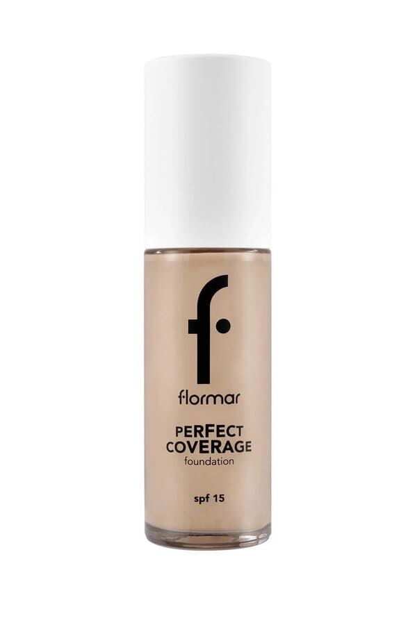 Flormar Perfect Coverage Yoğun Kapatıcı Su Bazlı Fondöten (Sıcak Alt Ton) -101 Pastelle