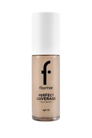 Flormar Perfect Coverage Yoğun Kapatıcı Su Bazlı Fondöten (Sıcak Alt Ton) -101 Pastelle