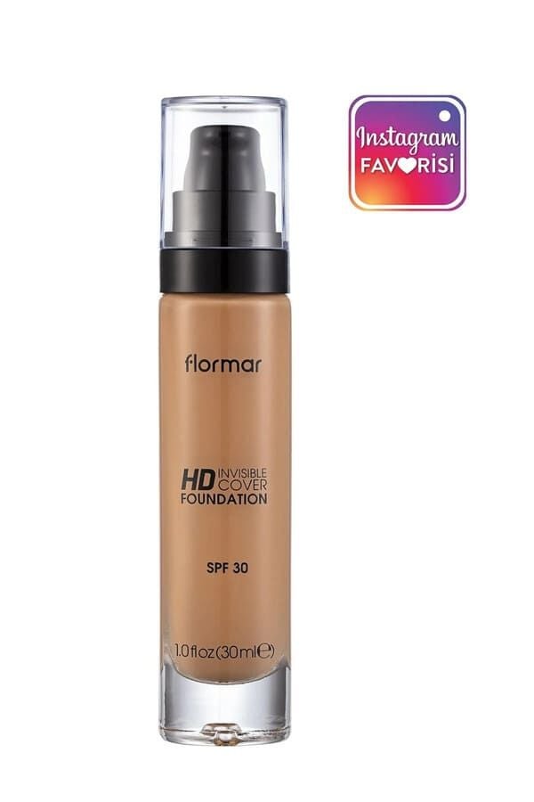 Flormar Fondöten - Invisible Cover HD Foundation No: 110 Golden Beige