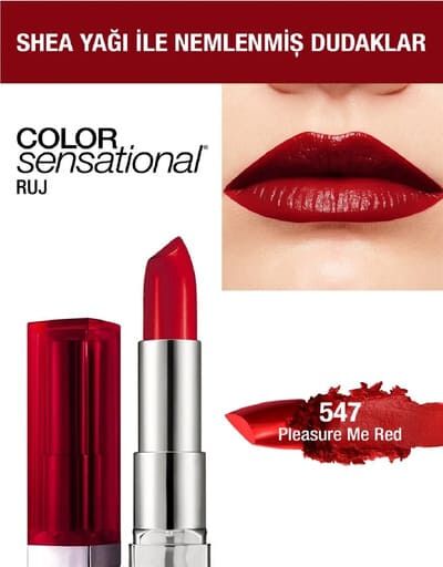 Color Sensational Lipstick - 547 Pleasure Me Red