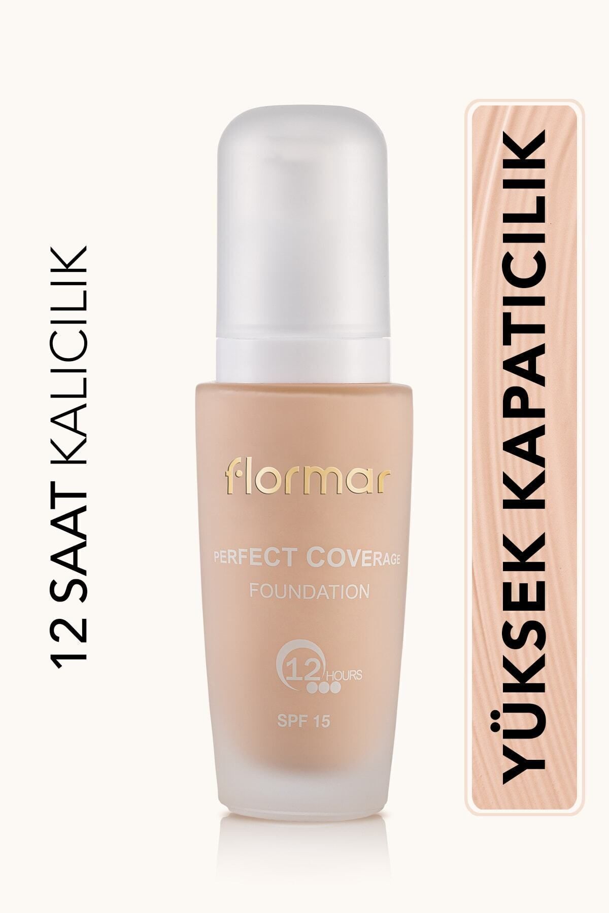 Flormar  Yoğun Kapatıcı Su Bazlı Fondöten (SOĞUK ALT TON) - Perfect Coverage Foundation -106 - 8690604085941
