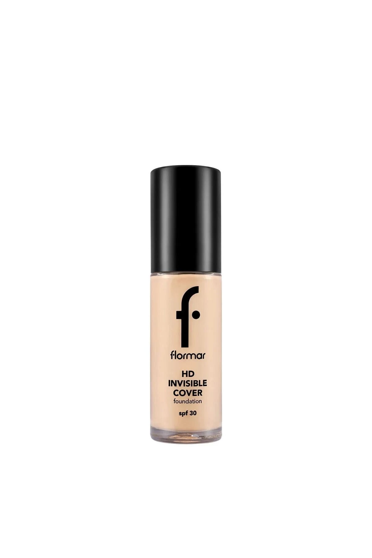 Flormar Invisible Cover HD Hafif Yapılı & Yarı Parlak Bitişli Fondöten  40 Light Ivory