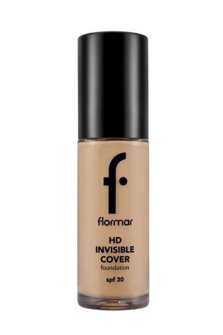 Flormar Invisible Cover HD Hafif Yapılı & Yarı Parlak Bitişli Fondöten  90 Golden Natural