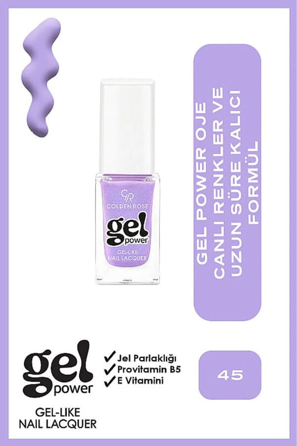 Golden Rose Power Gel Like Nail Oje No: 45