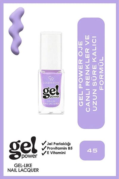 Golden Rose Power Gel Like Nail Oje No: 45