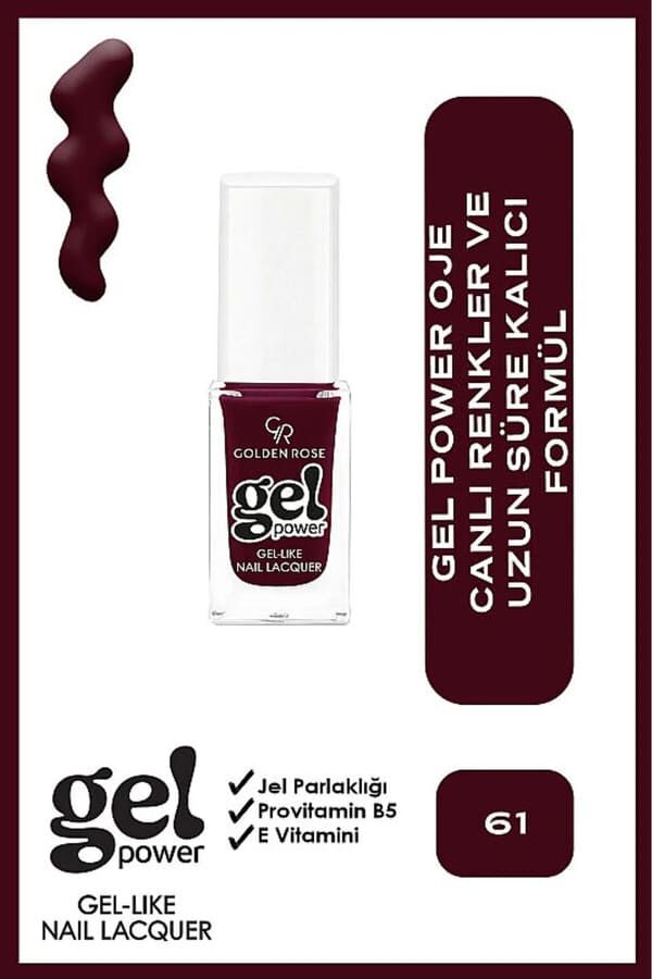 Golden Rose Power Gel Like Nail Oje No: 61