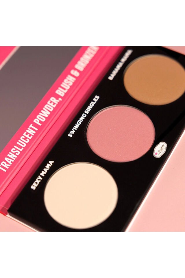 theBalm Powder Trio Yüz Paleti Sexy Mama, Bahama Mama, Swinging Singles Anita Mauve