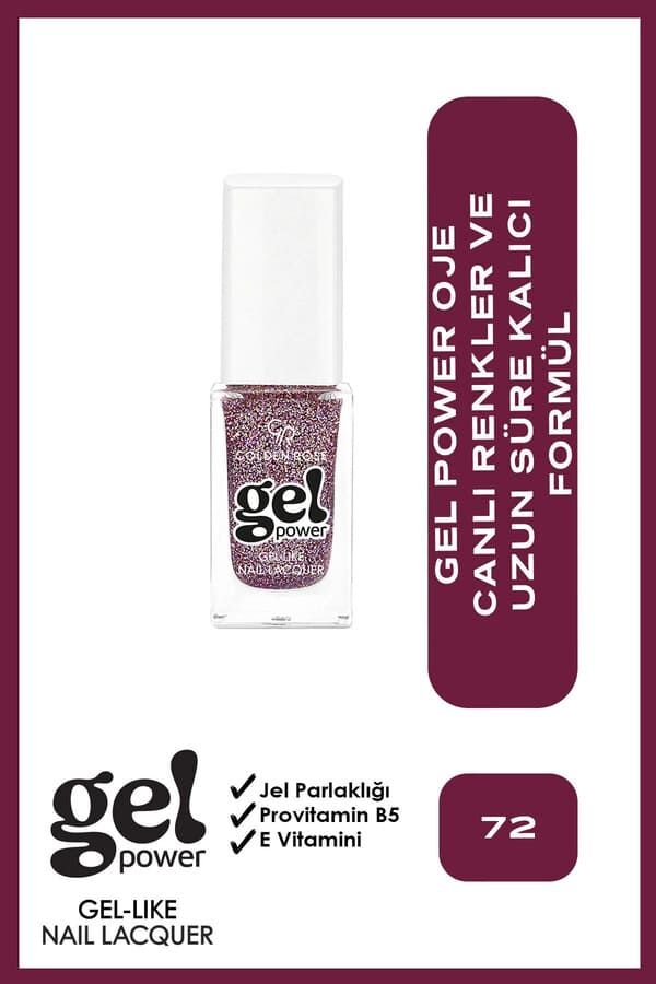 Golden Rose Power Gel Like Nail Oje No: 72