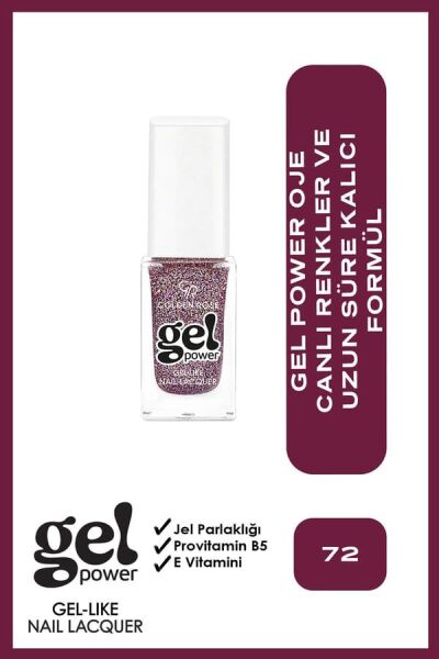 Golden Rose Power Gel Like Nail Oje No: 72