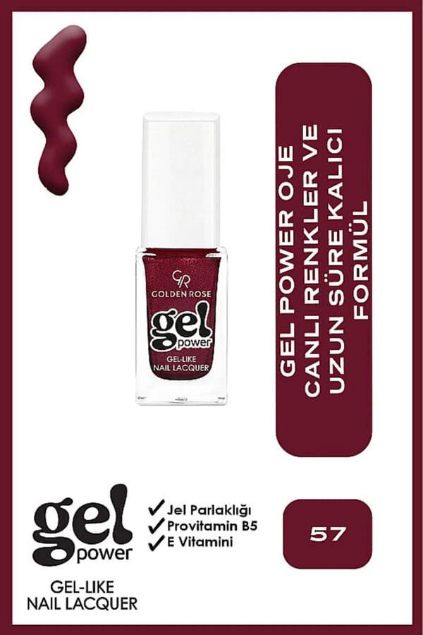 Golden Rose Power Gel Like Nail Oje No: 57