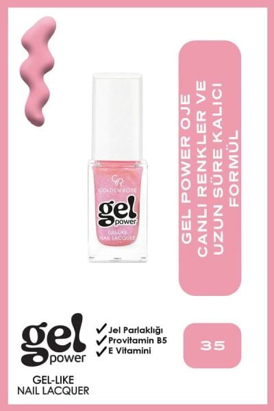 Golden Rose Power Gel Like Nail Oje No: 35
