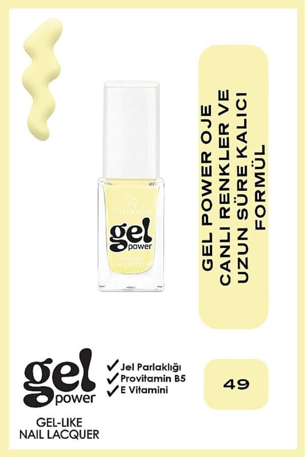 Golden Rose Power Gel Like Nail Oje No: 49