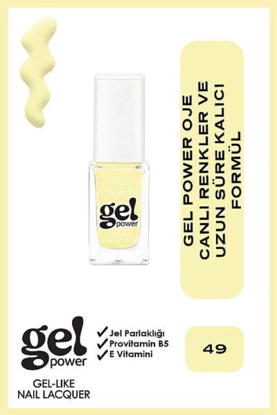 Golden Rose Power Gel Like Nail Oje No: 49