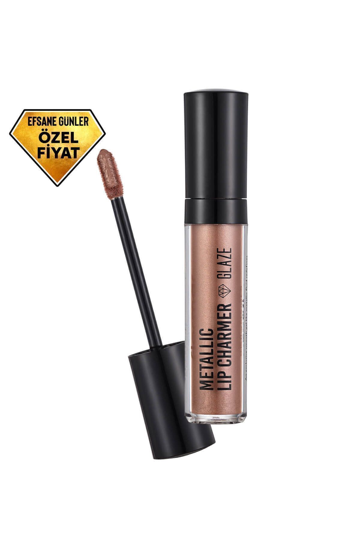 Ruj - Metallic Lip Charmer Glaze Sparkling Blush 03