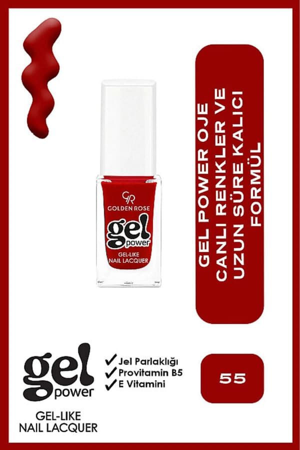 Golden Rose Power Gel Like Nail Oje No: 55