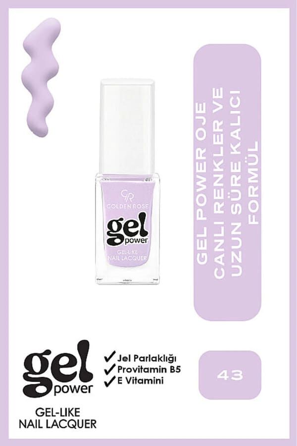 Golden Rose Power Gel Like Nail Oje No: 43