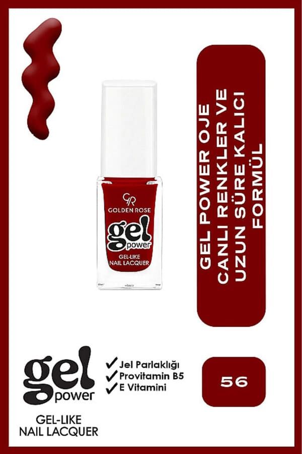 Golden Rose Power Gel Like Nail Oje No: 56