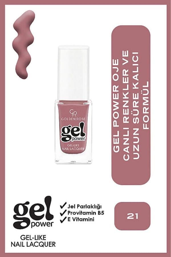 Golden Rose Power Gel Like Nail Oje No: 21