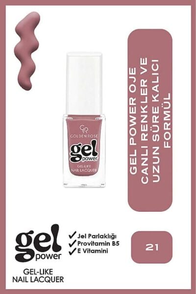 Golden Rose Power Gel Like Nail Oje No: 21