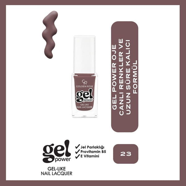 Golden Rose Power Gel Like Nail Oje No: 23