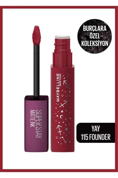 Super Stay Matte Ink Likit Mat Ruj - 115 Founder (Yay)
