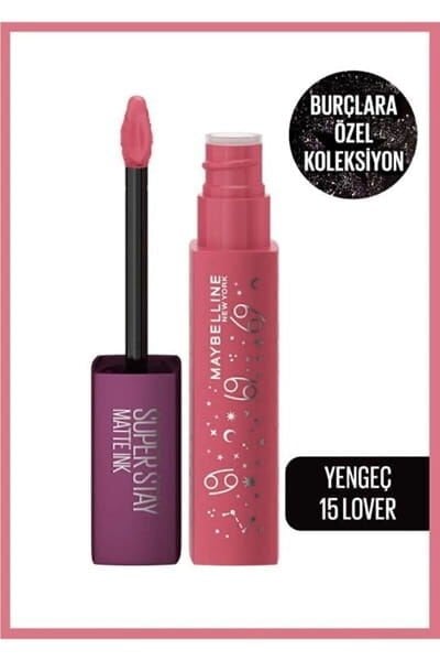 Super Stay Matte Ink Likit Mat Ruj - 15 Lover (Yengeç)