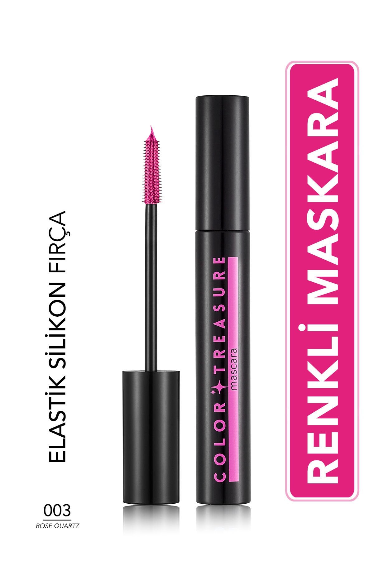 Flormar Color Treasure Renkli Maskara - 003 Rose Quartz Pembe