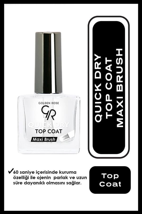 Golden Rose Top Coat - Quick Dry - Clear - Kurutucu Şeffaf Oje