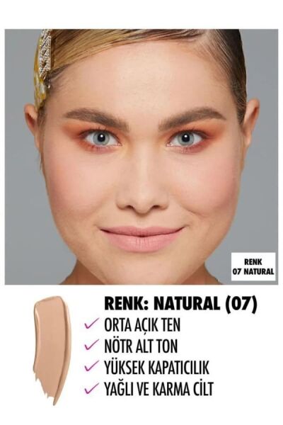 NYX Professional Makeup Fondöten - Can't Stop Won't Stop Full Coverage Foundation 07 Natural 30 ml