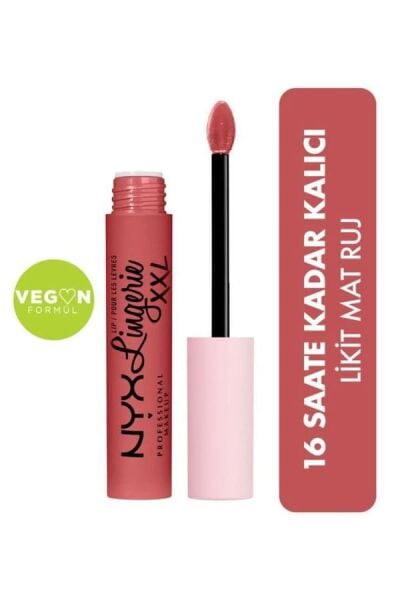 NYX Professional Makeup  Likit Mat Ruj - Lip Lingerie XXL Matte Liquid Lipstick Xxpose Me