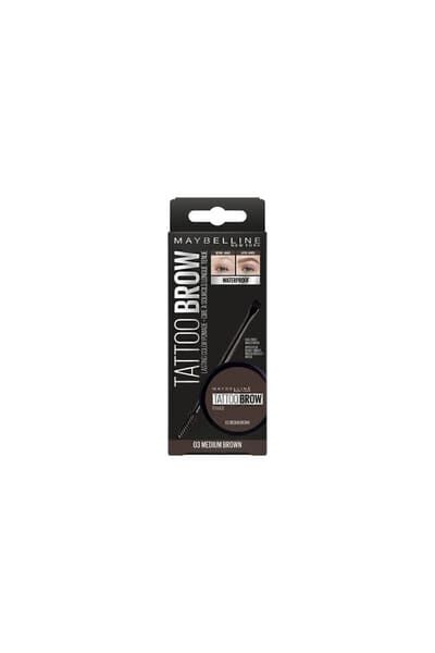 Maybelline New York Tattoo Brow Kaş Pomadı - 03 Medium Brown