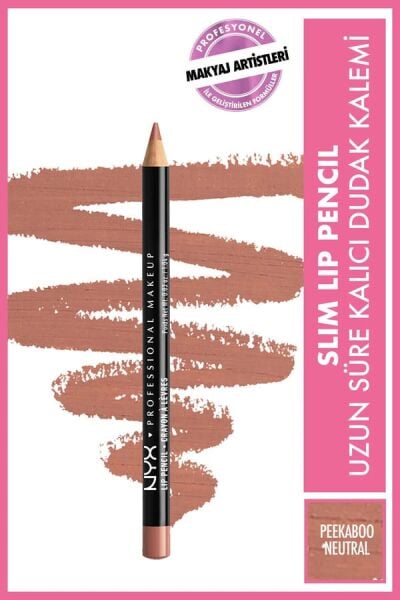 NYX Professional Makeup  Dudak Kalemi - Slim Lip Pencil Peekaboo Neutral