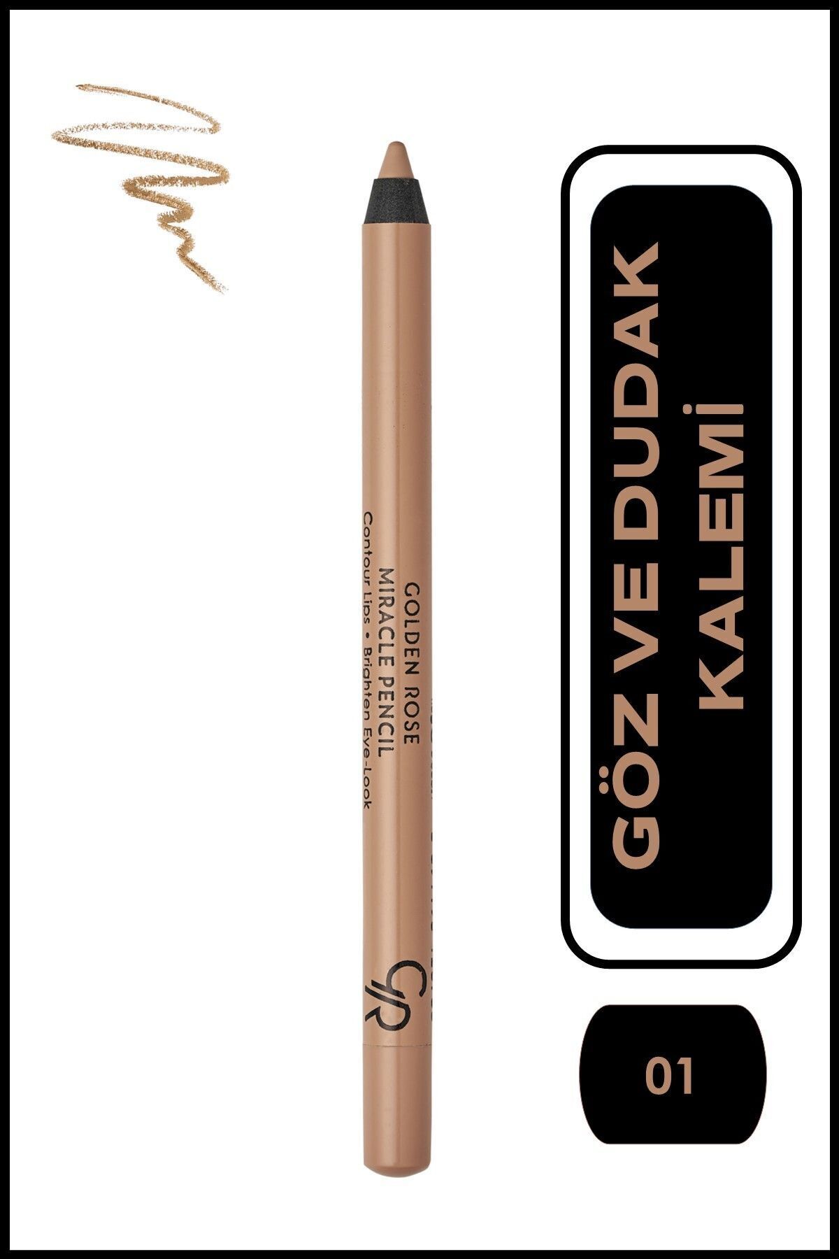 Miracle Pencil Göz ve Dudak Kalemi Pamuk Yağı İçerikli 1,6 g
