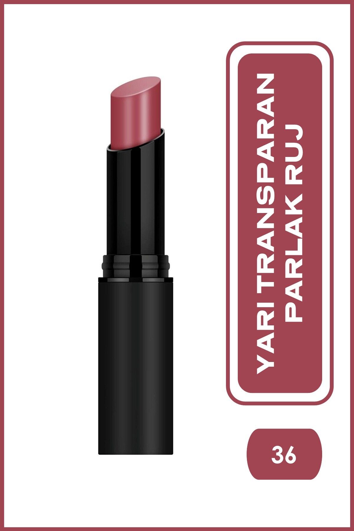 Golden Rose Sheer Shine Stylo Lipstick 36 Yarı Transparan Parlak Ruj 3 g