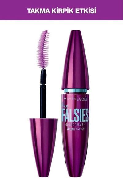 Maybelline New York Volum' Express Falsies Black Drama Takma Kirpik Etkili Maskara