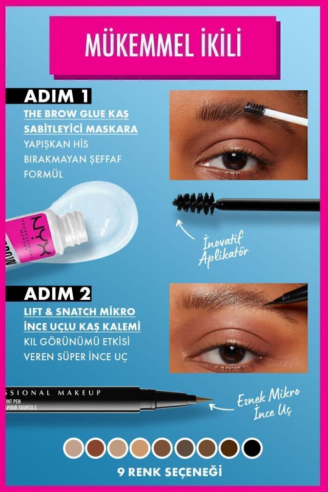 NYX Professional Makeup Lift & Snatch! Brow Tint Pen Espresso - Kaş Kalemi