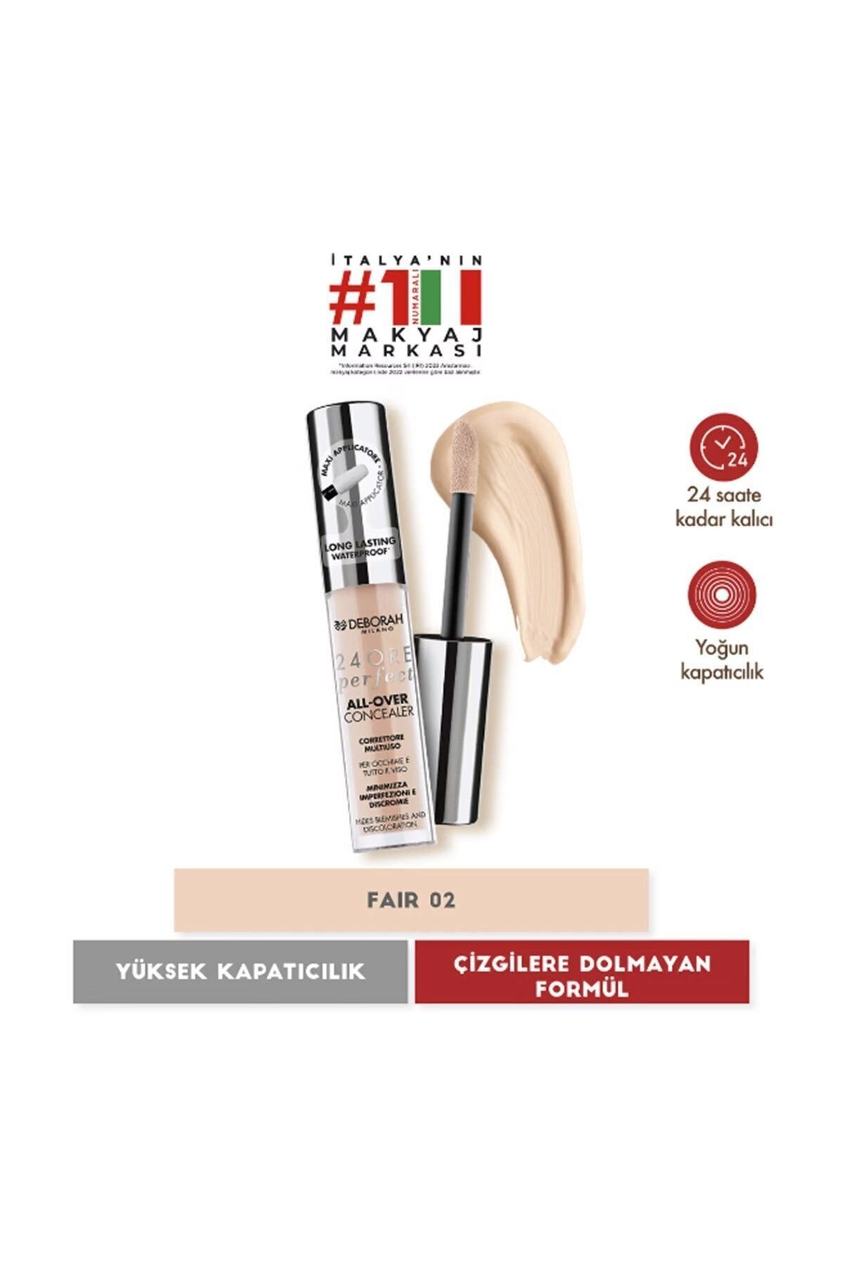 24Ore All Over Kapatıcı Waterproof 02 Beige