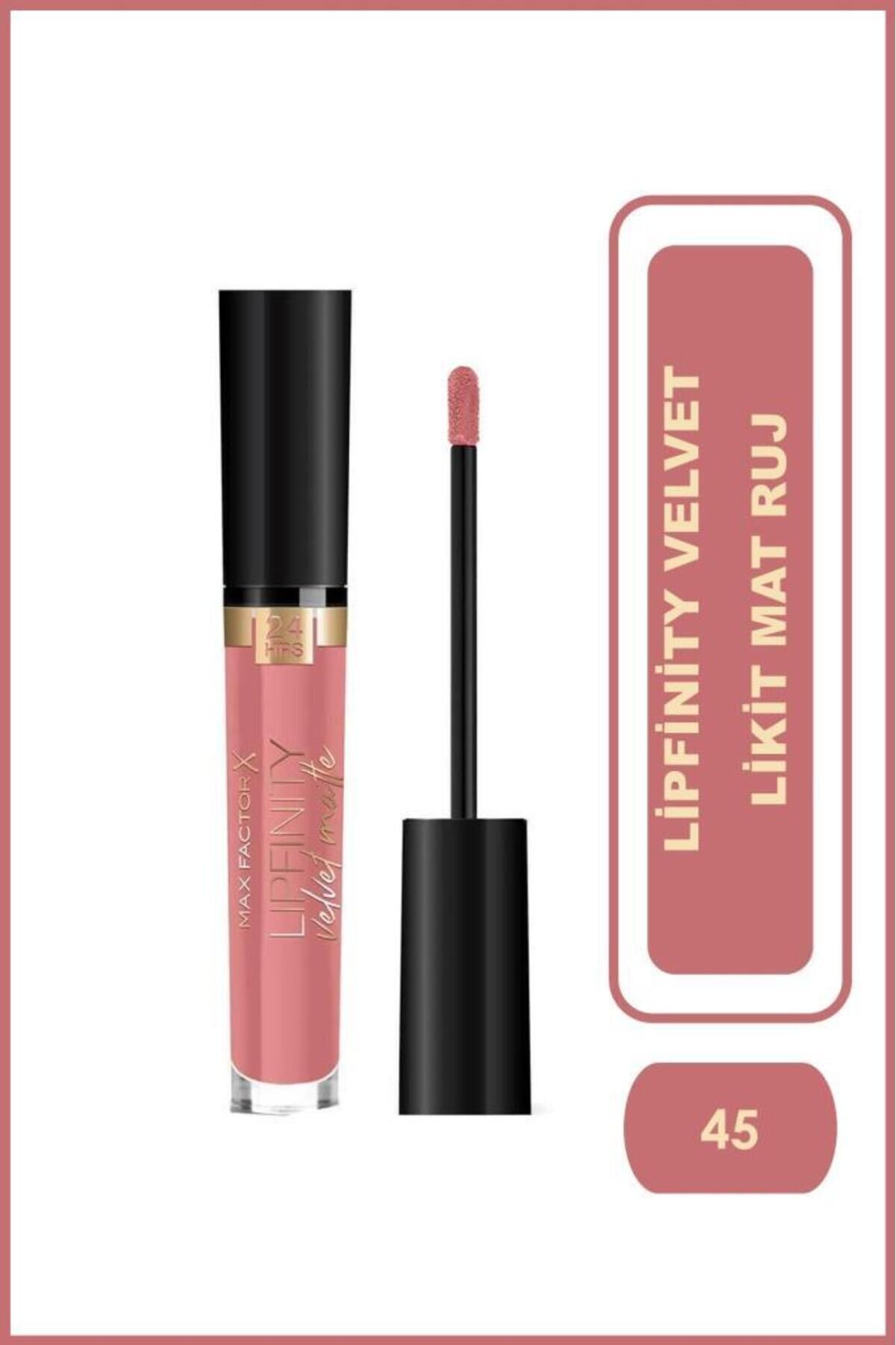 Mat Ruj - Lipfinity Velvet Matte Rg Lipstick 045 Posh Pink 3.5Ml 17Iv 8005610629858