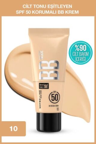 Maybelline New York Fit Me Nude  BB Krem - 10 Soğuk Açık Ton