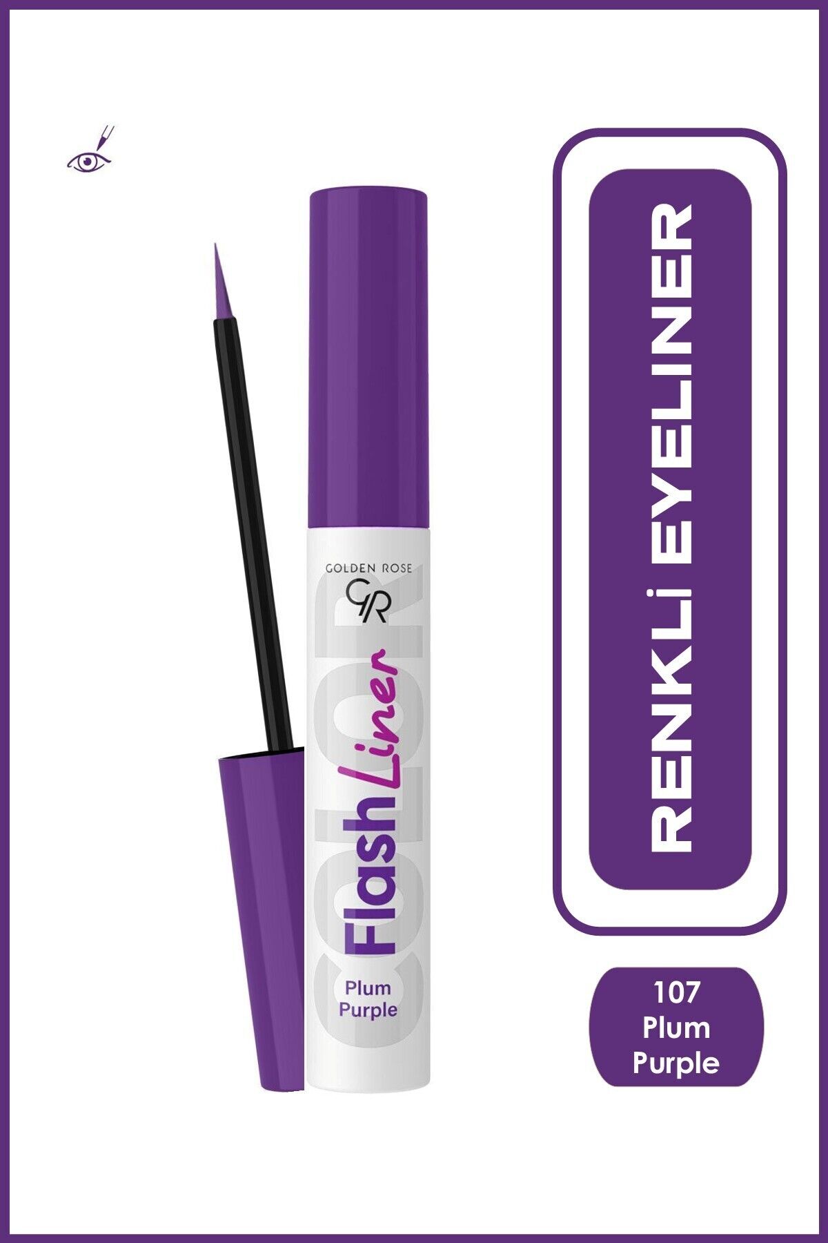 Flash Liner Colered Eyeliner No:107 Plum Purple