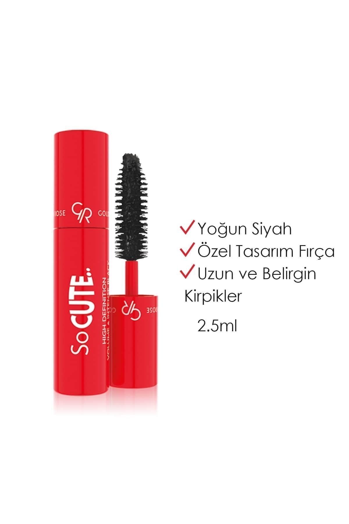 So Cute High Definition Volume Mascara intense Black Mini Maskara 2,5 ml