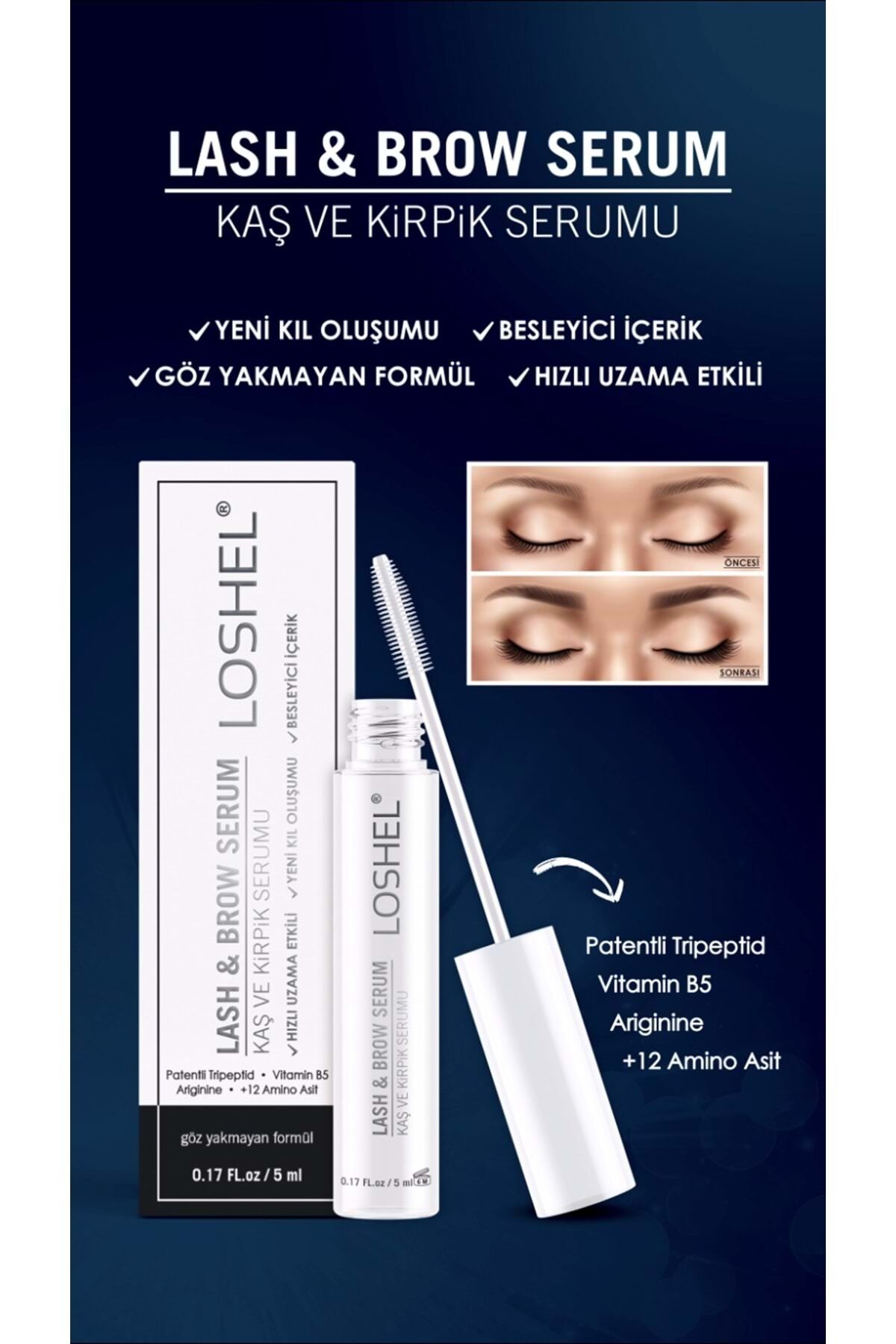 Lash & Brow Serum Kaş Ve Kirpik Serumu 5 Ml