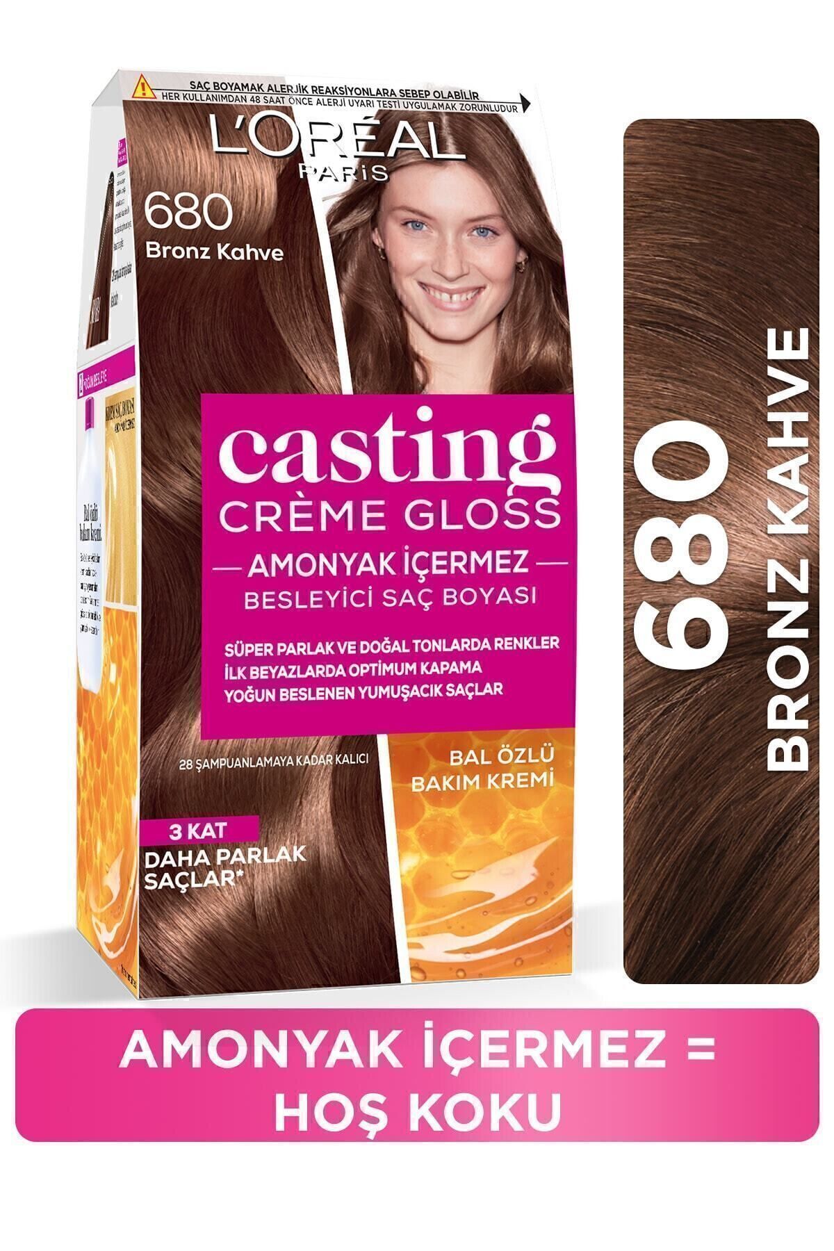 L'oréal Paris Casting Crème Gloss Saç Boyası 600 Parlak Kahve 680 Bronz Kahve