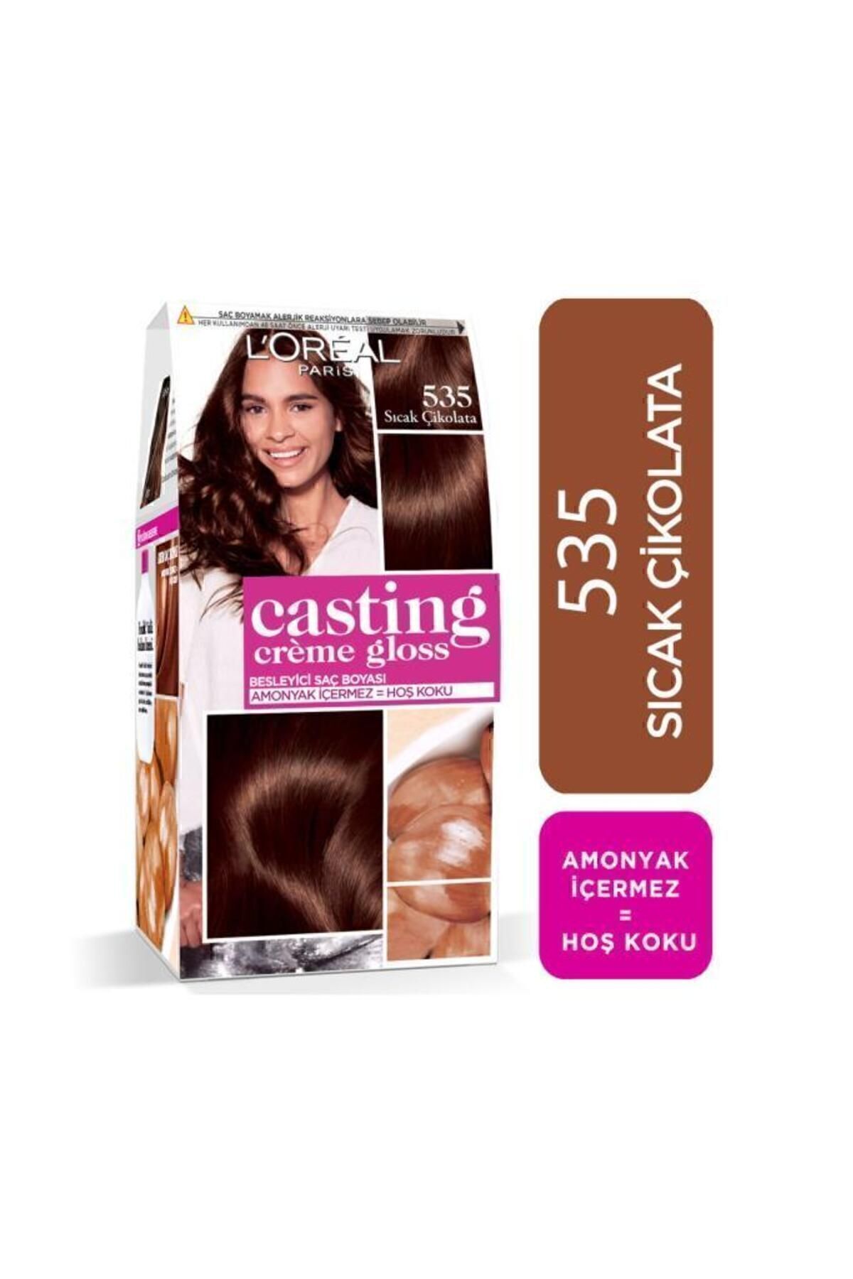 L'oréal Paris Casting Crème Gloss Saç Boyası 600 Parlak Kahve 535 Sıcak Çikolata